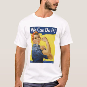 Rosie the Riveter Unedited Vintage Photos Old Aest T-Shirt