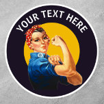 Rosie the Riveter Vintage<br><div class="desc">Vintage Rosie the Riveter sticker.</div>