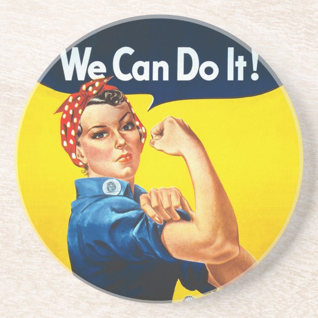 Rosie the Riveter – “We Can Do It!” Coaster (Front)