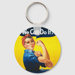 Rosie the Riveter – “We Can Do It!” Keychain