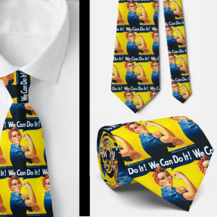 Rosie The Riveter We Can Do It Necktie