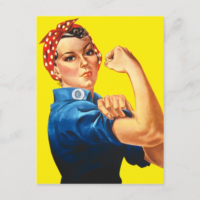 Rosie the Riveter, We Can Do It! Postcard (Front)
