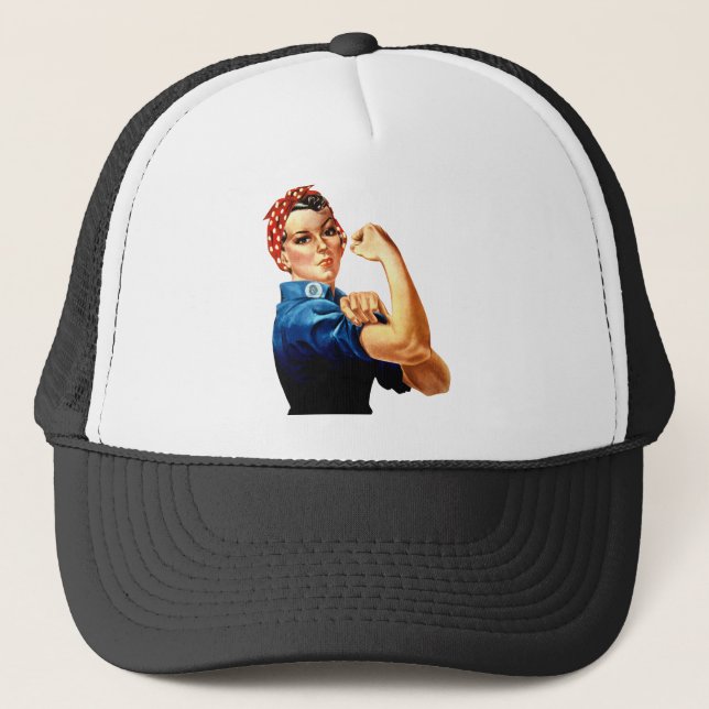 Rosie the Riveter - We Can Do It! Trucker Hat (Front)