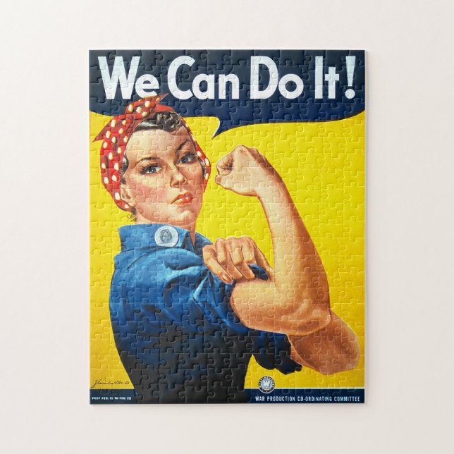 Rosie the Riveter We Can Do It World War Two Jigsaw Puzzle (Vertical)