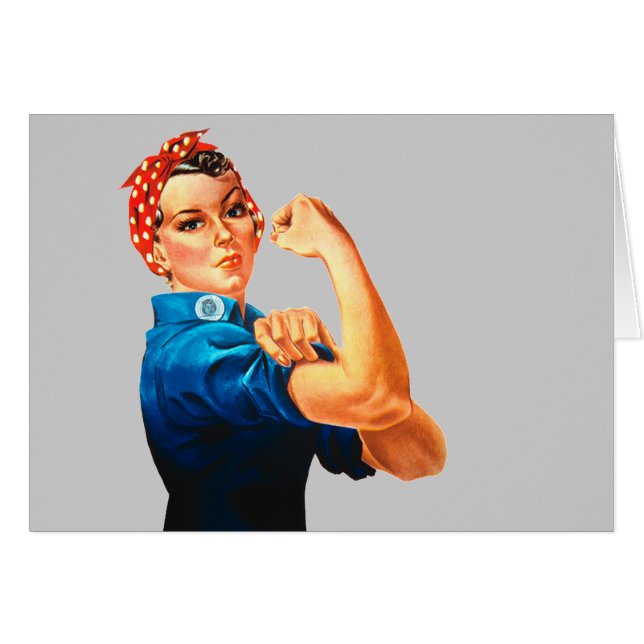 Rosie The Riveter WWII Poster (Front Horizontal)