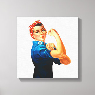 Rosie The Riveter WWII Poster Canvas Print