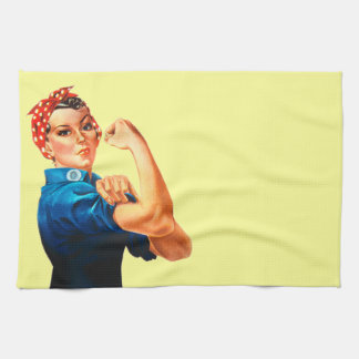 Rosie The Riveter WWII Poster Kitchen Towel