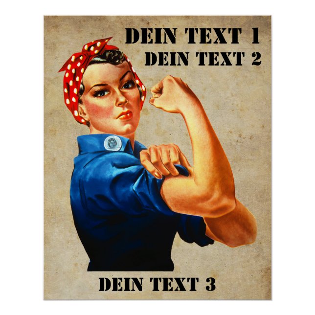 Rosie the Riveter - Yes We Can Poster (Front)