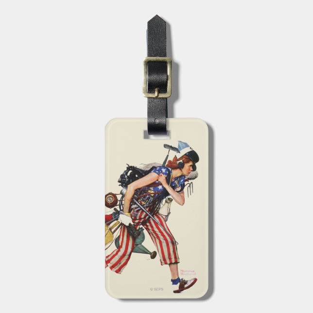 Rosie to the Rescue Luggage Tag (Front Vertical)