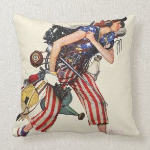 Rosie to the Rescue Throw Pillow
