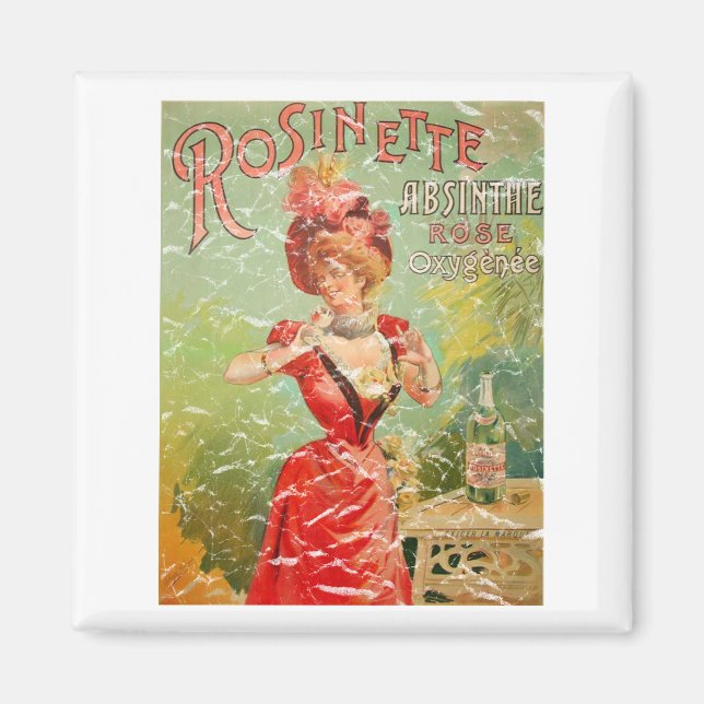 Rosinette 1823- distressed magnet (Front)