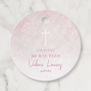 Rosita Bautizo Etiqueta para Recuerdos Favour Tags
