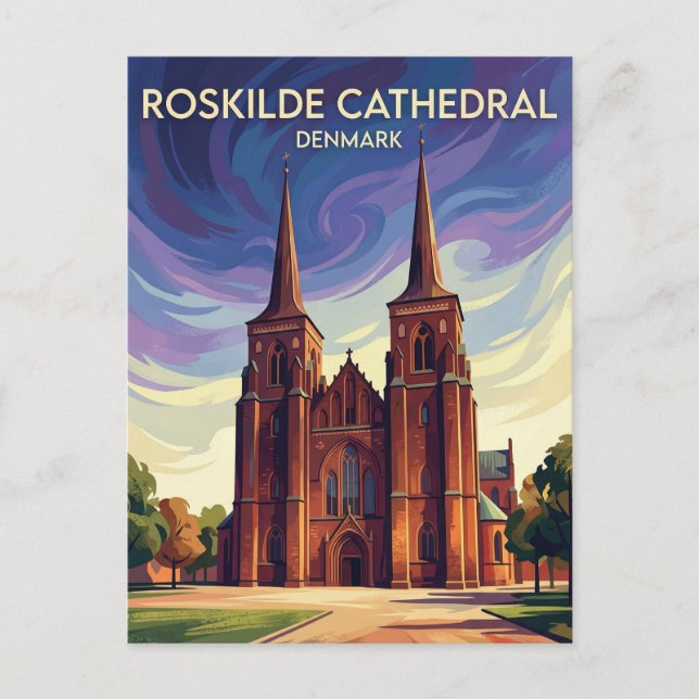 Roskilde Cathedral Denmark Postcard (Front)