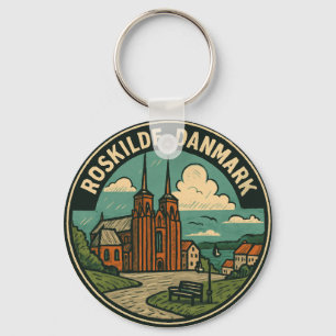 Roskilde Denmark Cathedral Keychain