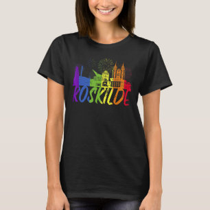 Roskilde Pride Skyline  Pride Parade Roskilde T-Shirt