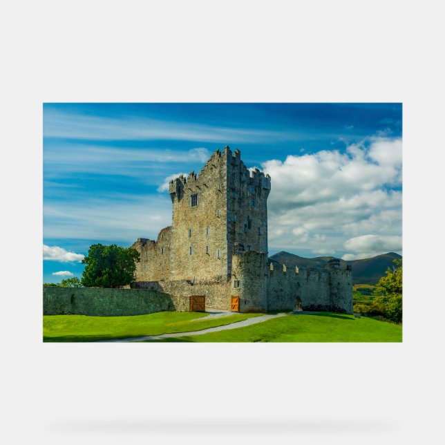 Ross Castle Acrylic Sign | Killarney Ireland (Front)