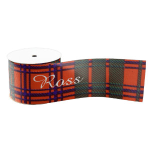 Ross clan Plaid Scottish tartan Grosgrain Ribbon