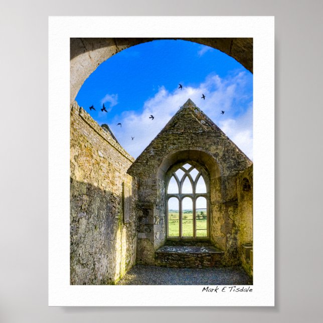 Ross Errilly Friary - Irish Ruins - Mini Poster (Front)