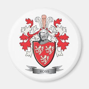Ross Family Crest Coat of Arms Magnet