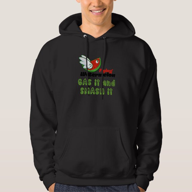ROSS FLYING WATERMELON GAS IT AND SMASH IT HOODIE (Front)