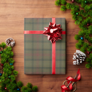 Ross Hunting Weathered Clan Tartan Wrapping Paper