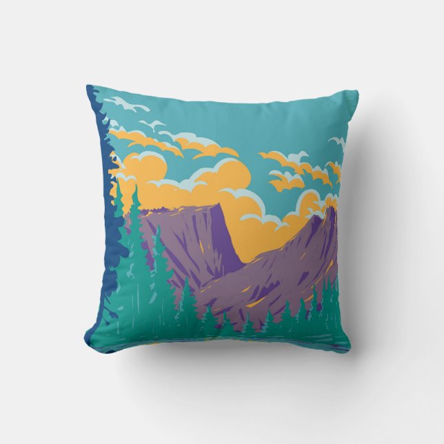 Ross Lake Washington	 Throw Pillow (Front)