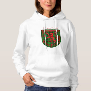 Ross Tartan Scottish Plaid Lion Rampant Hoodie