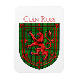 Ross Tartan Scottish Plaid Lion Rampant Magnet