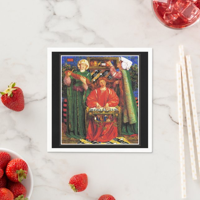 Rossetti - A Christmas Carol Napkin (Insitu)