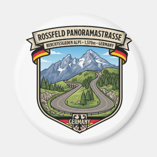 Rossfeld Panoramastraße Berchtesgaden Road Magnet