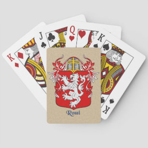 Rossi Heraldic Shield and Mantle Playing Cards