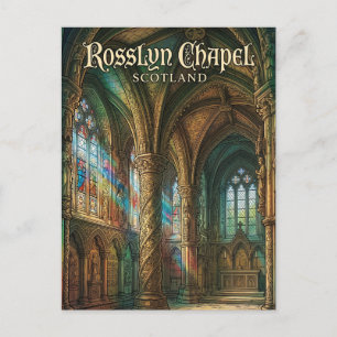 Rosslyn Chapel Scotland Postcard