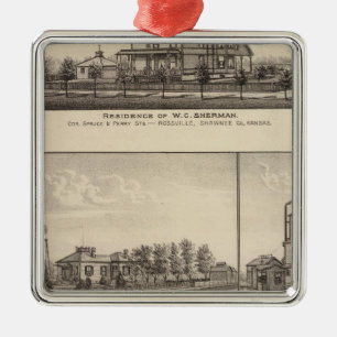 Rossville, Kansas Metal Ornament