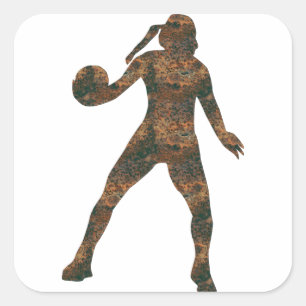 Rost Handballerin Sticker