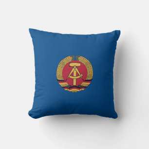 Rostock, DDR, Rostock, Communist East Germany GDR Throw Pillow