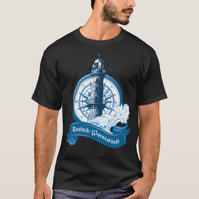 Rostock - Warnemnde Lighthouse T-Shirt (Front)