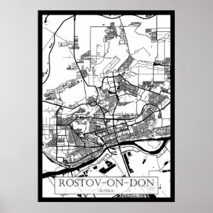 Rostov-on-Don Russia City Map Poster