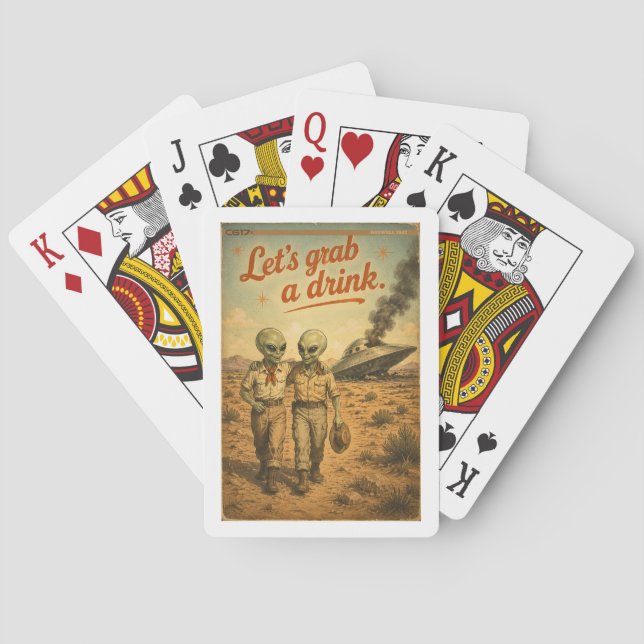 Roswell 40-50s playing cards (Back)