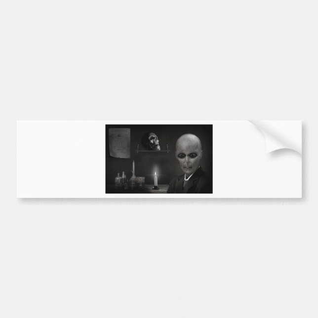 roswell alien bumper sticker (Front)