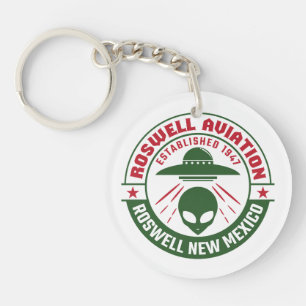 Roswell Aviation Established 1947 Keychain