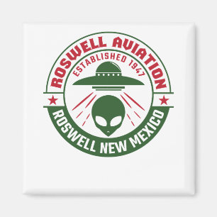 Roswell Aviation Established 1947 Magnet