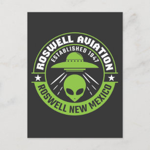 Roswell Aviation Established 1947 Postcard