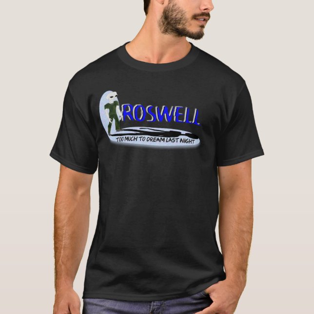 Roswell Hallucination in Blue T-Shirt (Front)
