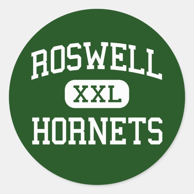 Roswell - Hornets - High School - Roswell Georgia Classic Round Sticker (Front)