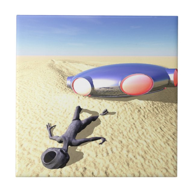 Roswell Like UFO Crash tile (Front)
