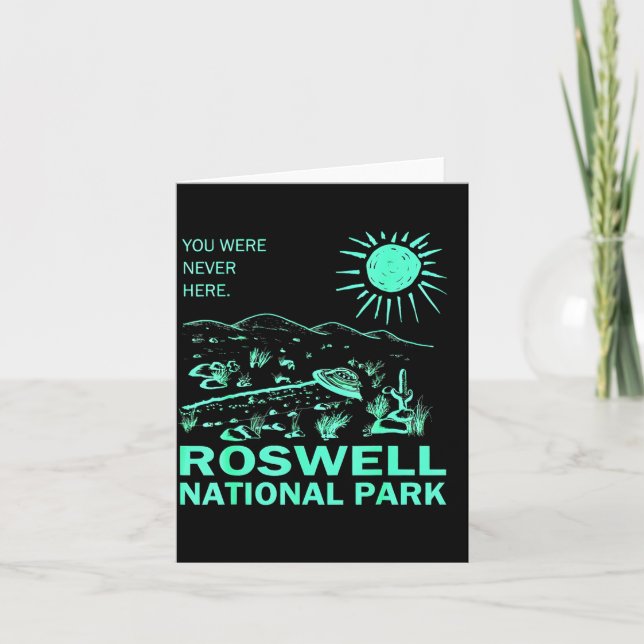 Roswell National Park New Mexico  Card (Front)