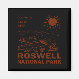 Roswell National Park Ufo Flying Saucer Aliens Magnet