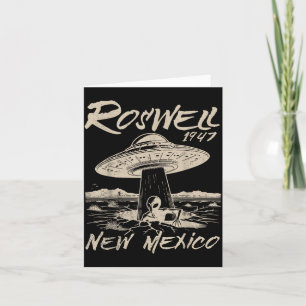 Roswell New Mexico 1947 Alien Abduction Ufo Crash Card