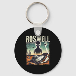 Roswell New Mexico 1947 Alien Abduction Ufo Crash  Keychain