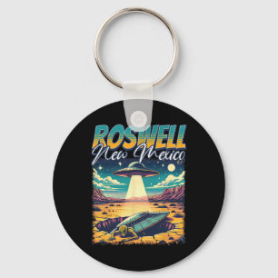 Roswell New Mexico 1947 Alien Abduction Ufo Crash  Keychain
